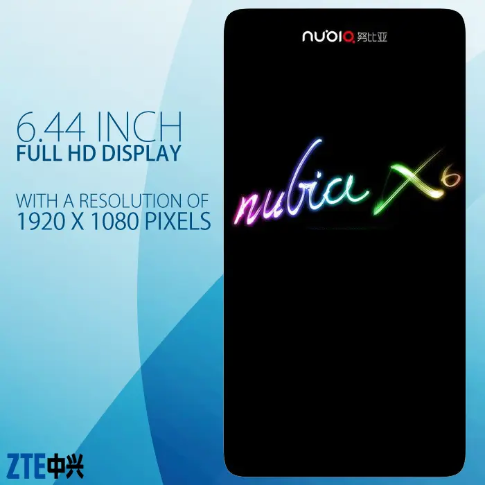 nubia x6 1080