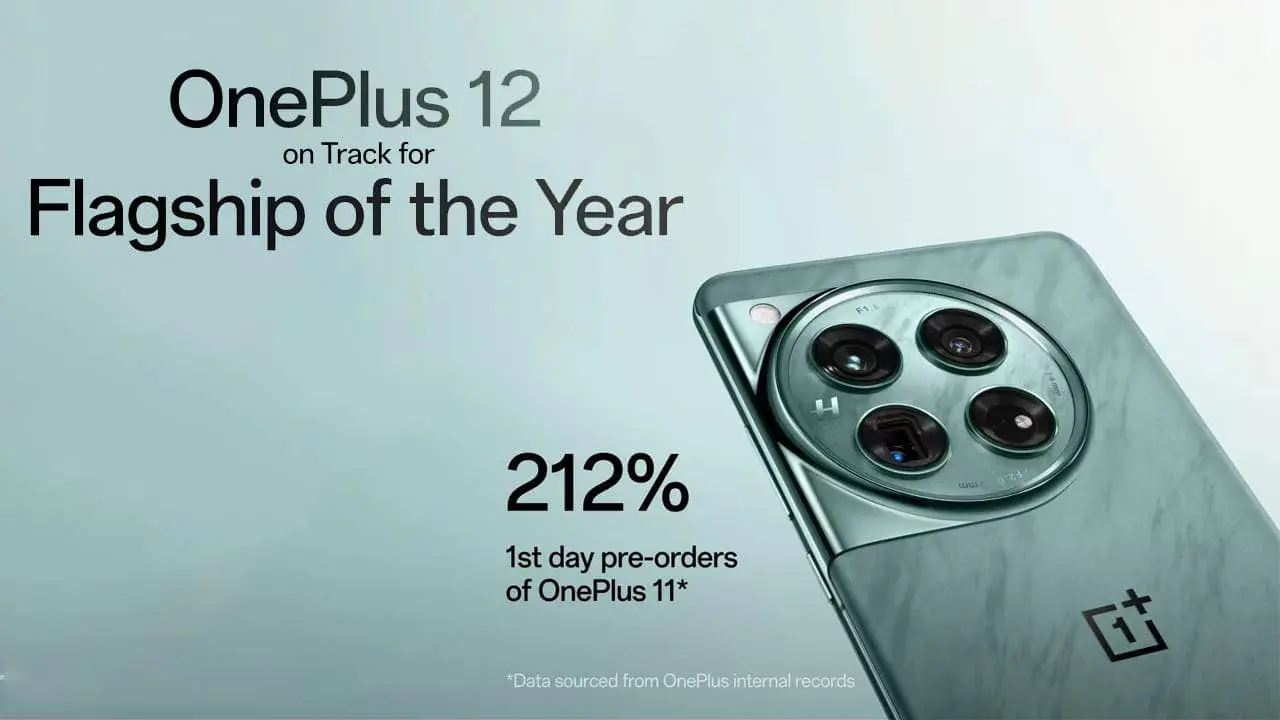 oneplus 12 pre order stats