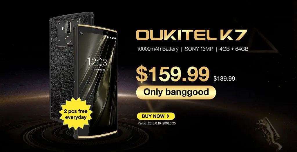 oukitel k7 presale