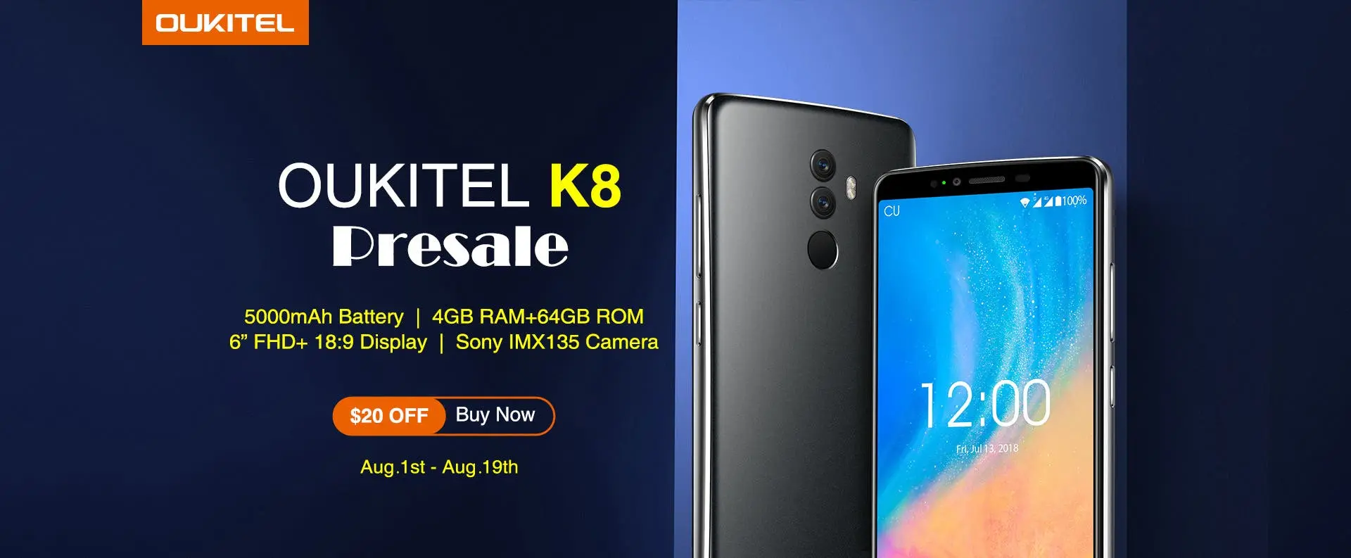 oukitel k8 presale