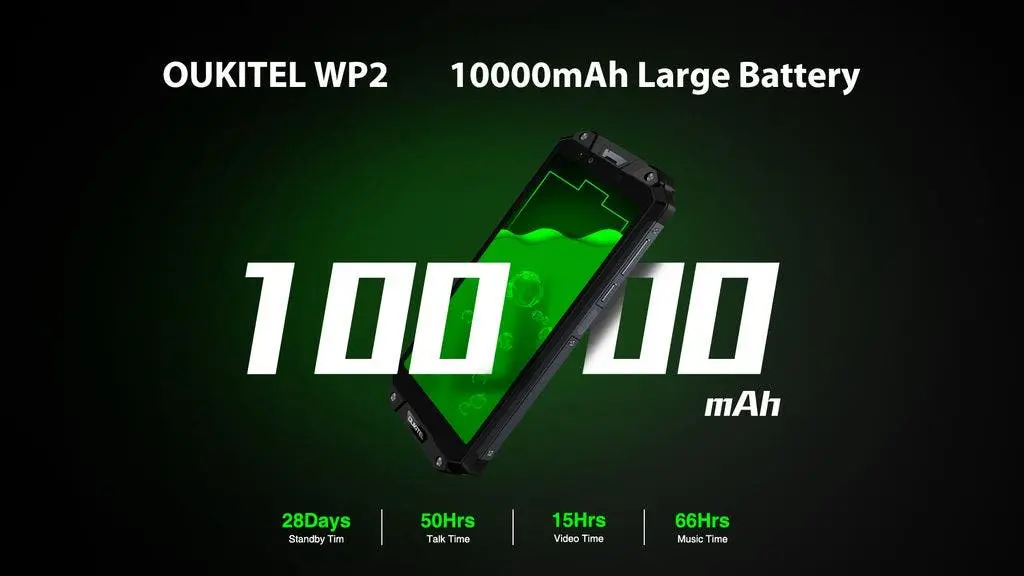 oukitel wp2 battery