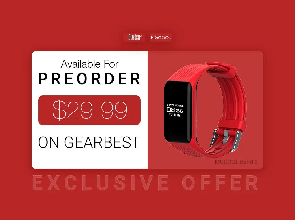 preorder mgcool band 3 at gearbest