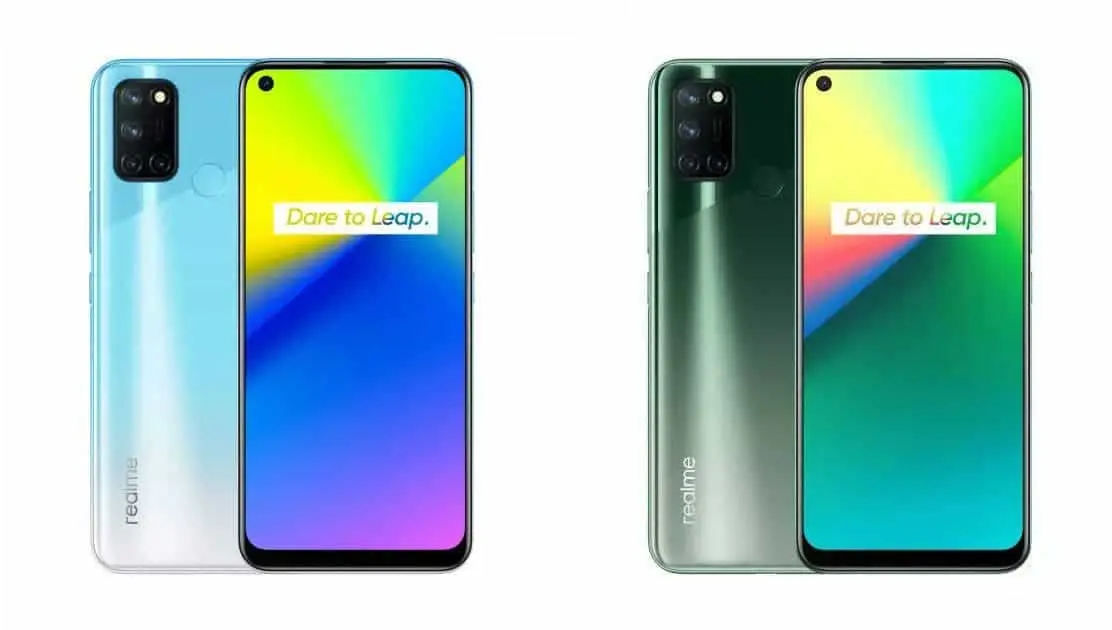 realme 7i jade and champagne