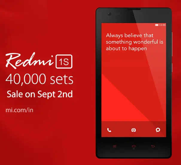redmi 1s sale sep