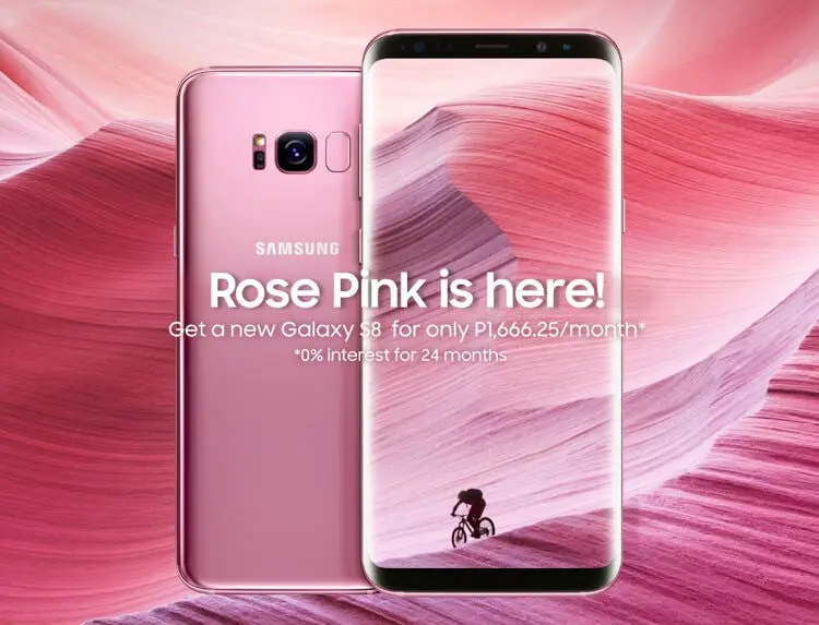 samsung galaxy s8 rose pink price specs features availability