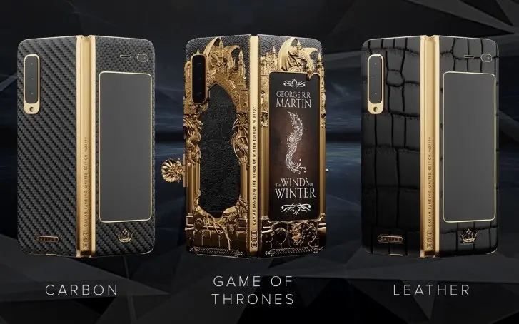 screenshot 2019 05 22 samsung galaxy fold gets a game of thrones edition by caviar
