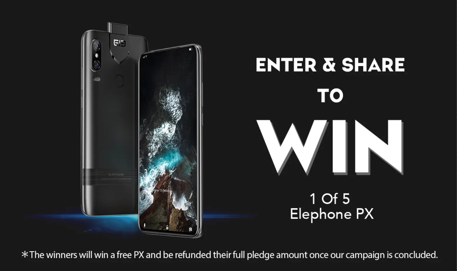 share to win banner