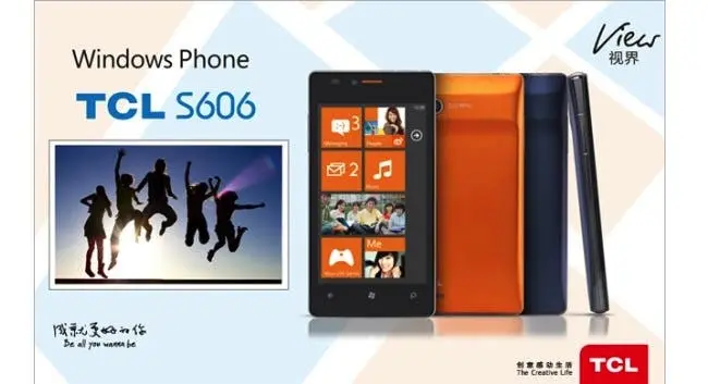 tcl s606 windows 75 phone china