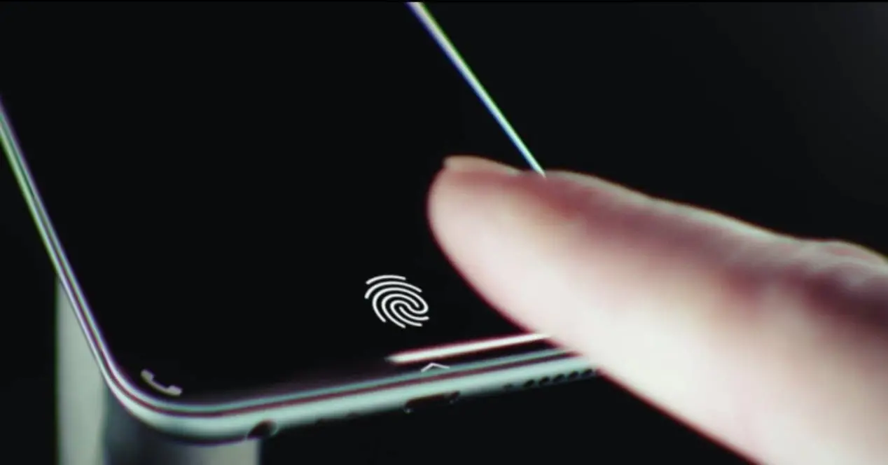 touch id iphone pantalla concepto