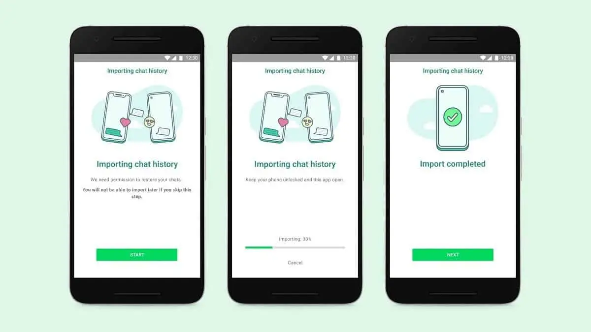 whatsapp ios to android data migration feature