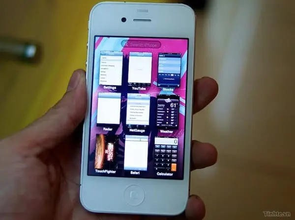 white iphone 4 ios 5