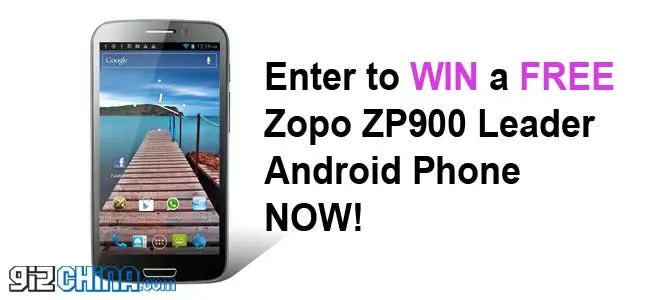 win a zopo zp900 leader android phone from gizchina