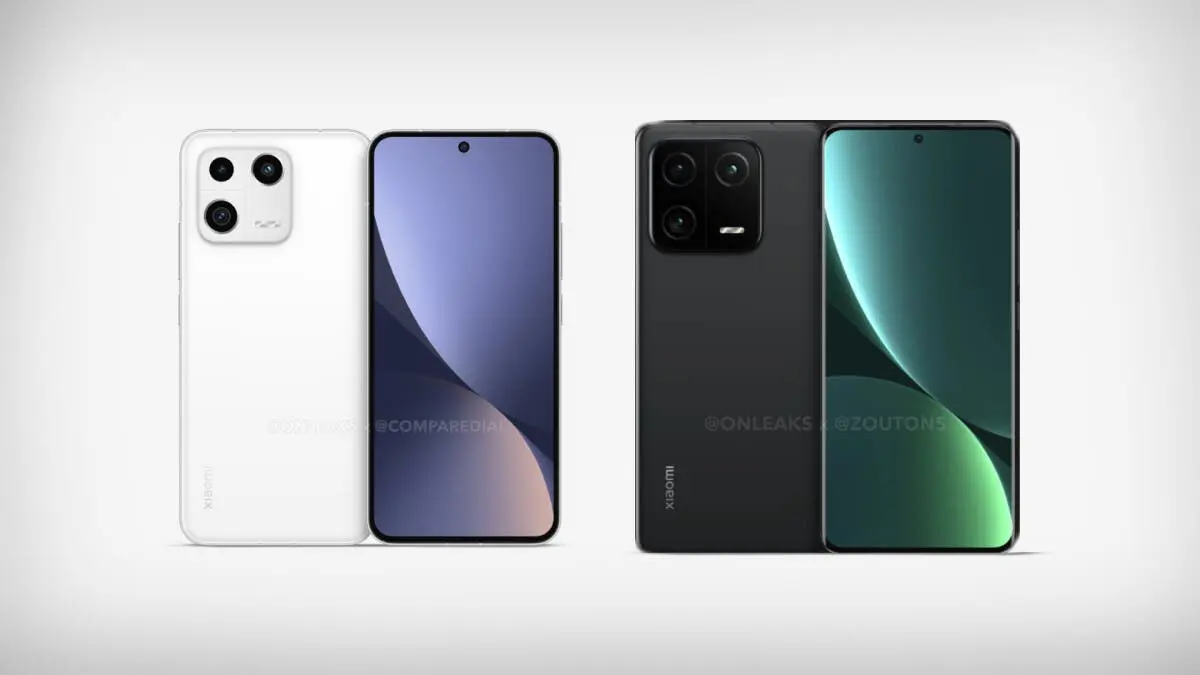 xiaomi 13 and 13 pro images leak