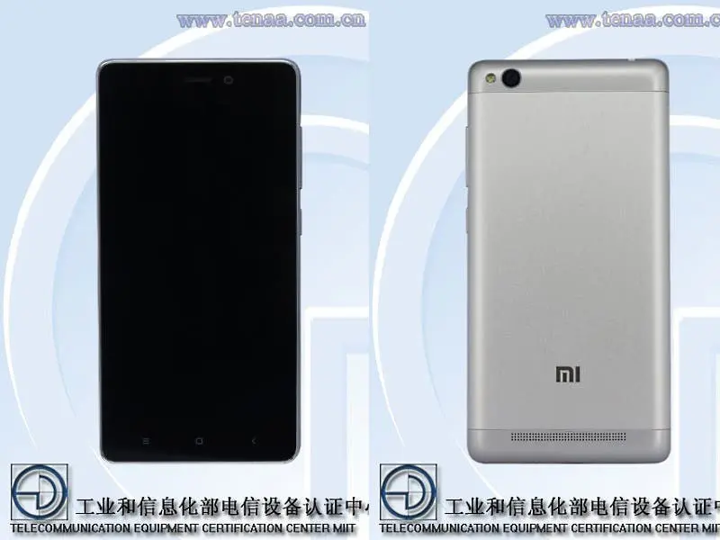 xiaomi redmi 3 leak tenaa