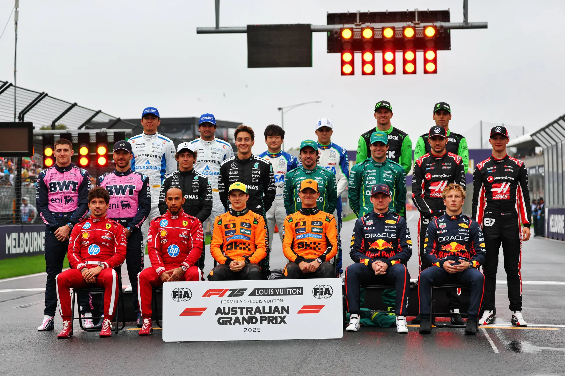 F1 grid 2025