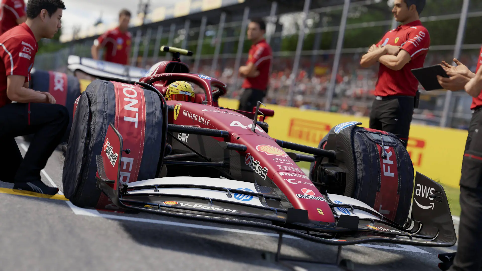 Lewis Hamilton Ferrari in F1 25 game