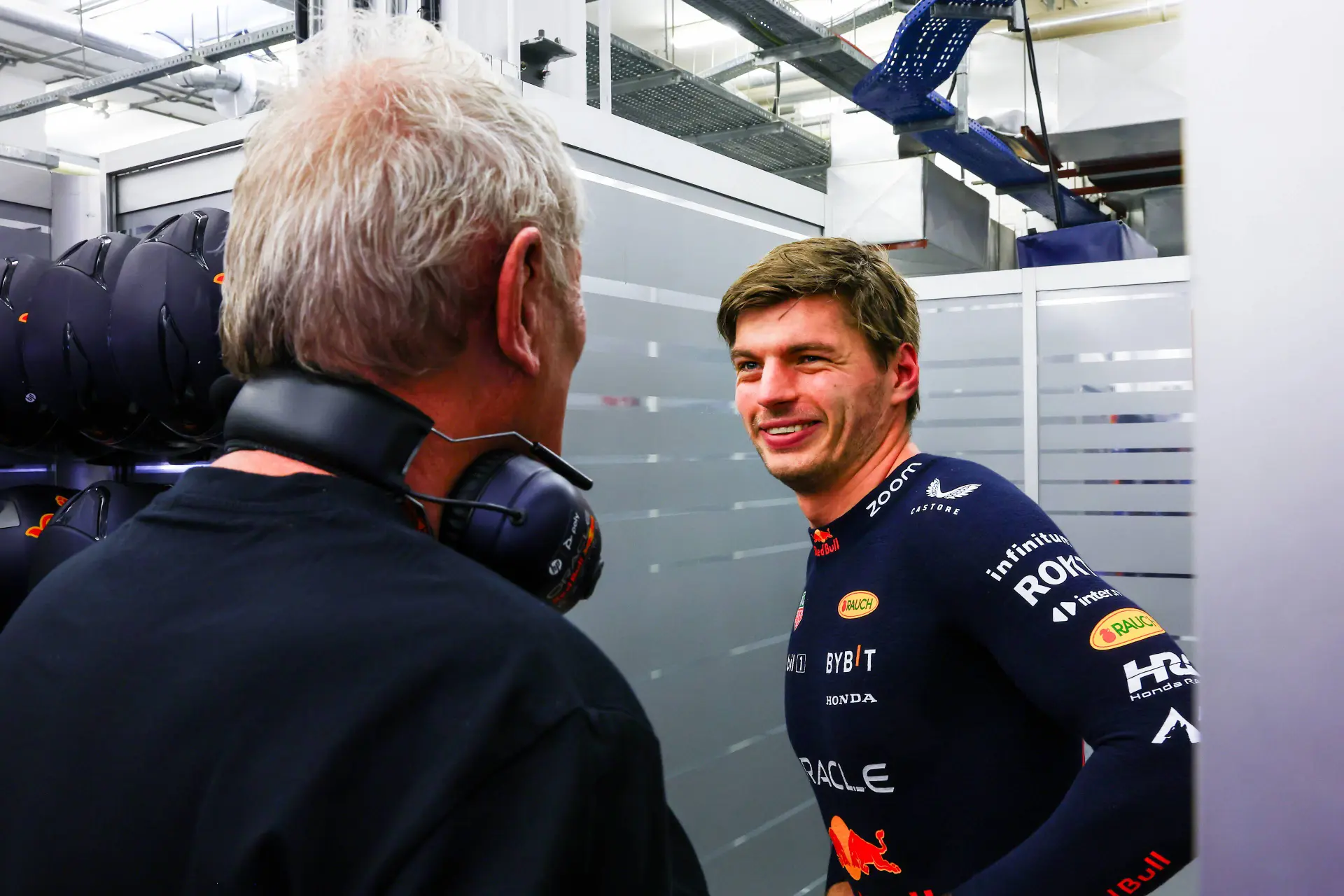 Max Verstappen en Helmut Marko