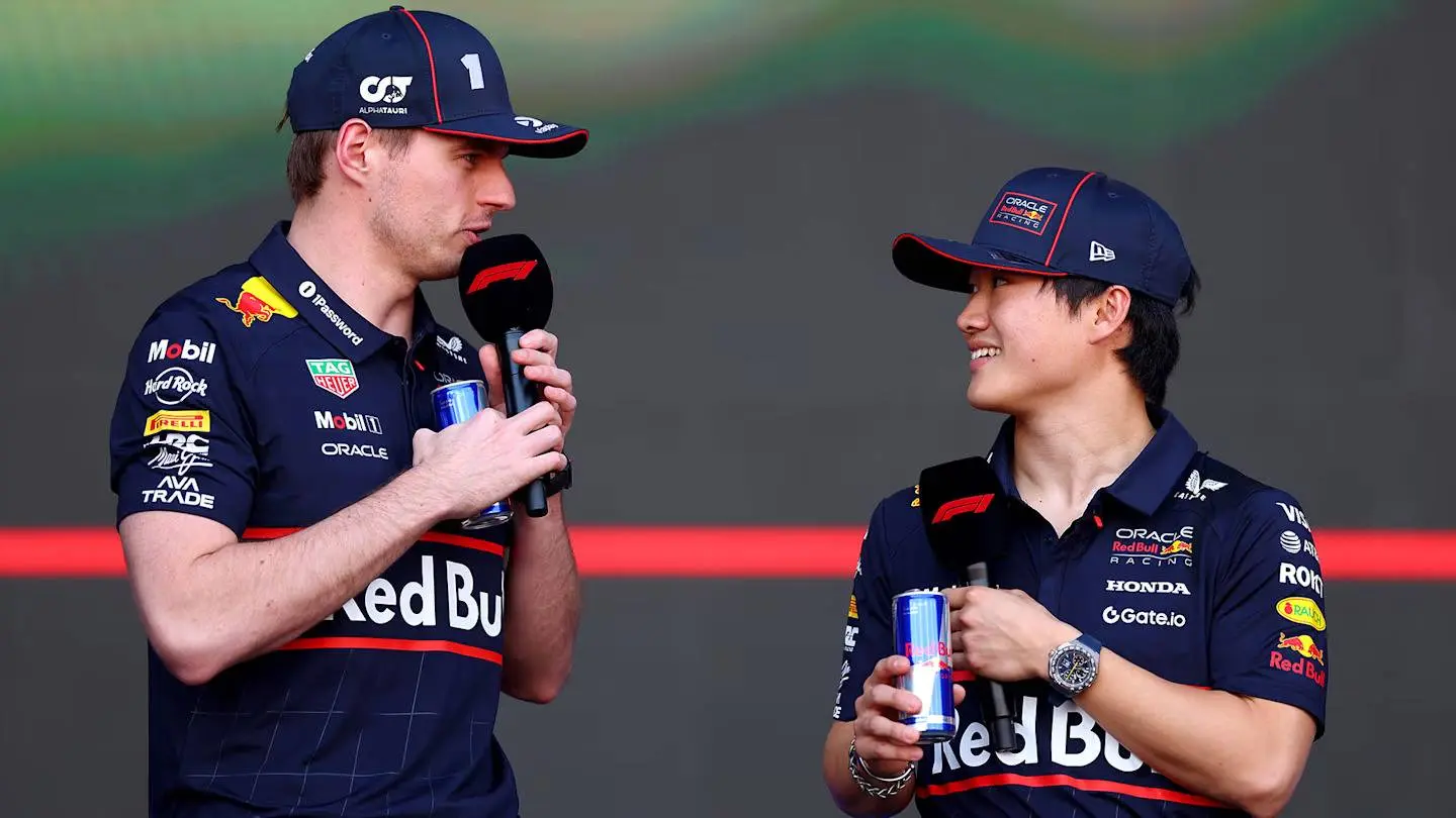 verstappen and tsunoda in 2025