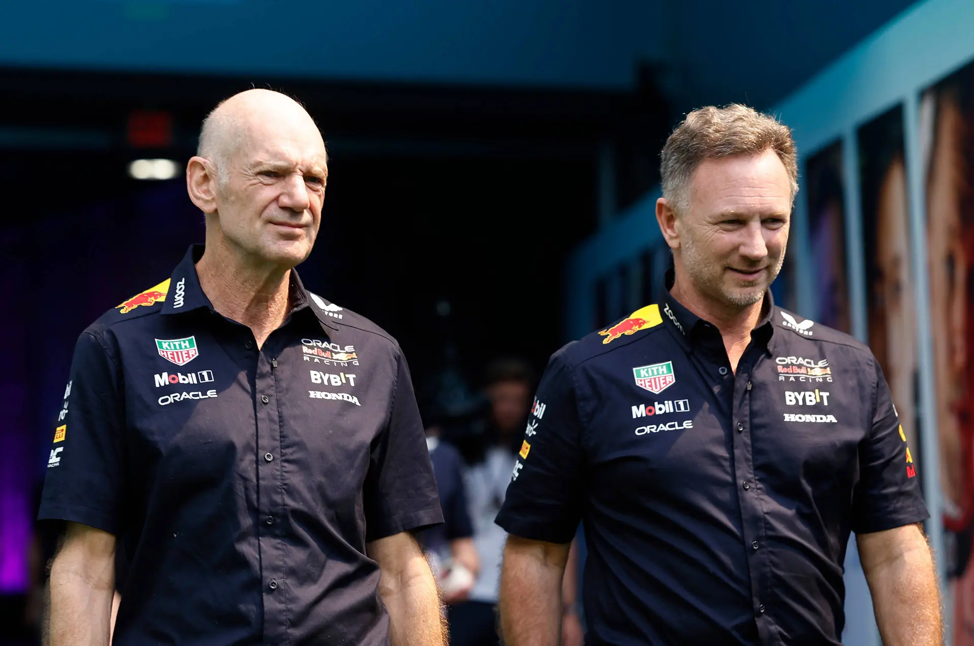 Adrian Newey en Christian Horner