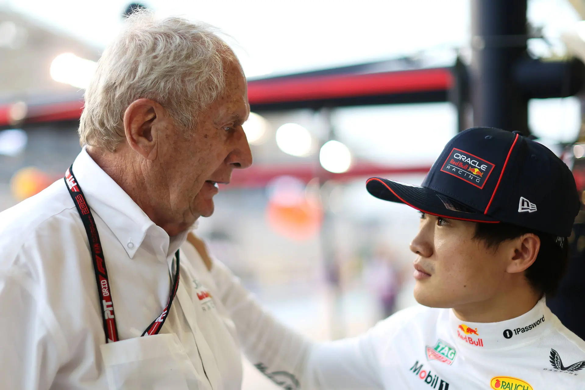 Helmut Marko and Yuki Tsunoda