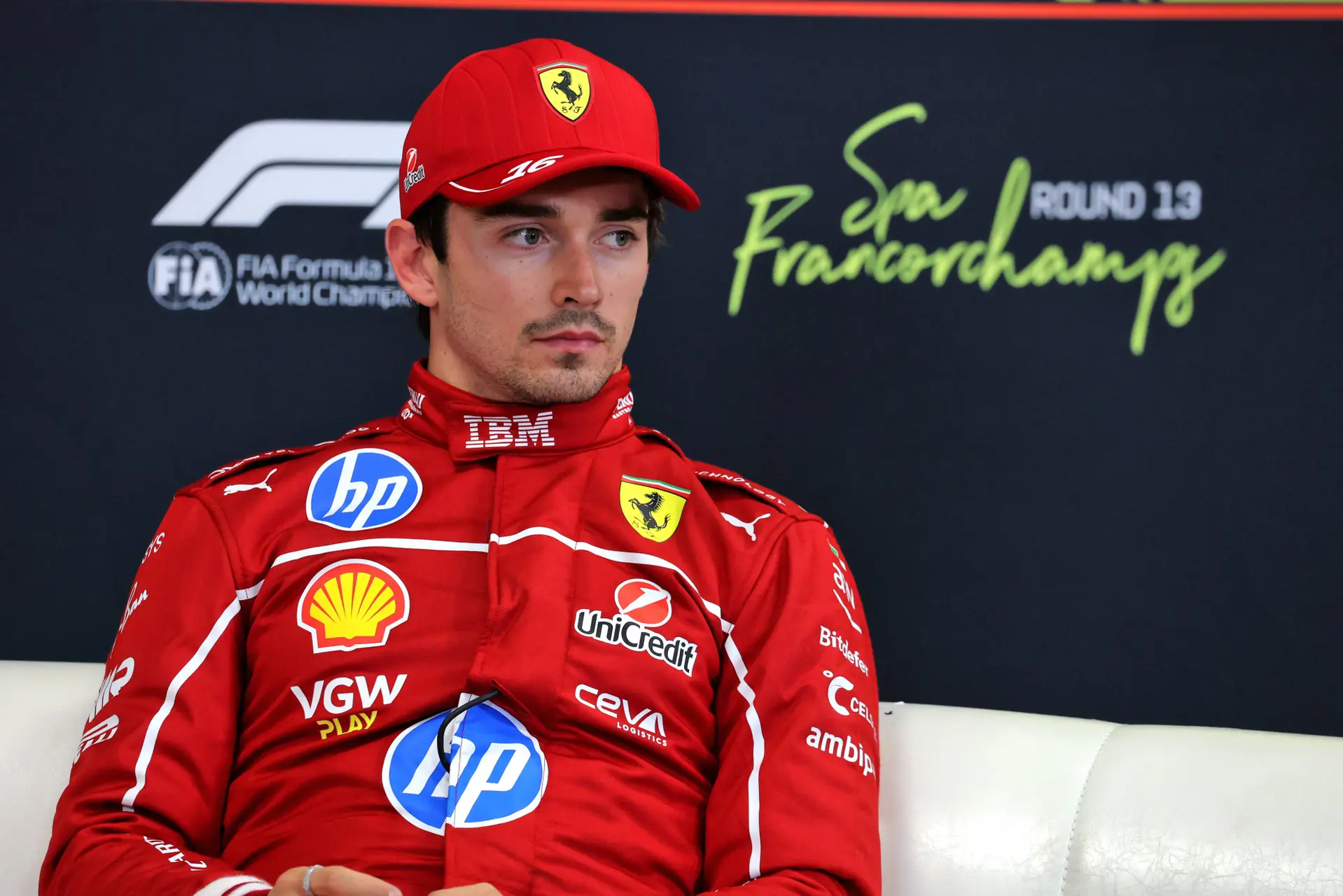 Charles Leclerc at Spa
