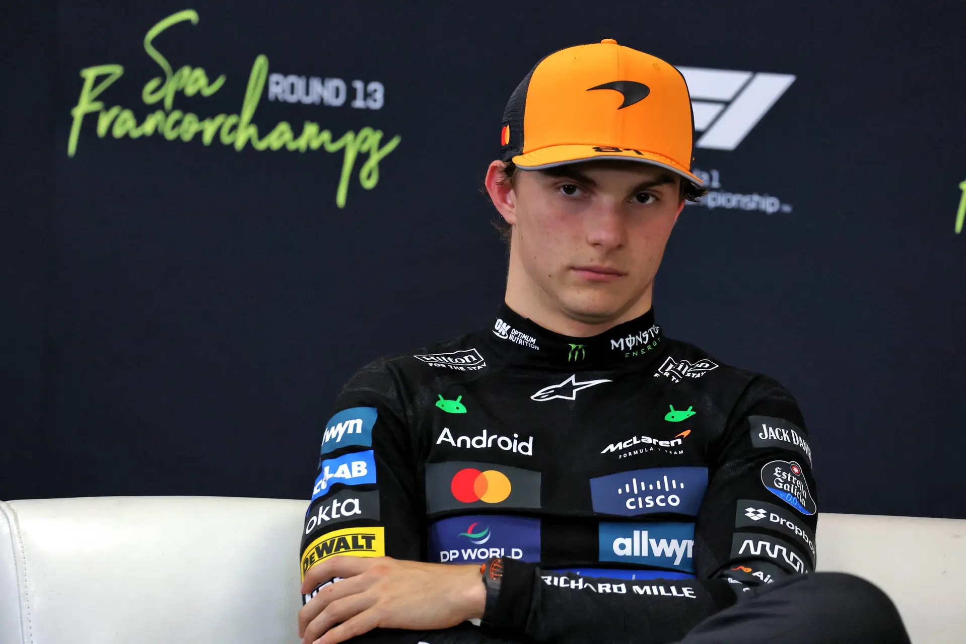 Oscar Piastri at the post-sprint press conference