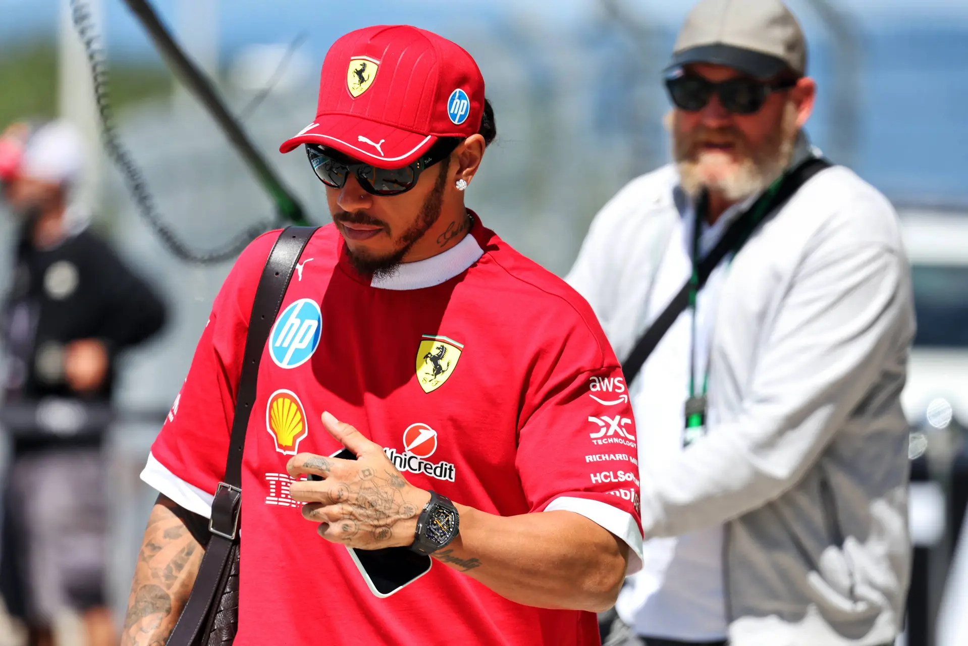 Lewis Hamilton at the Hungaroring