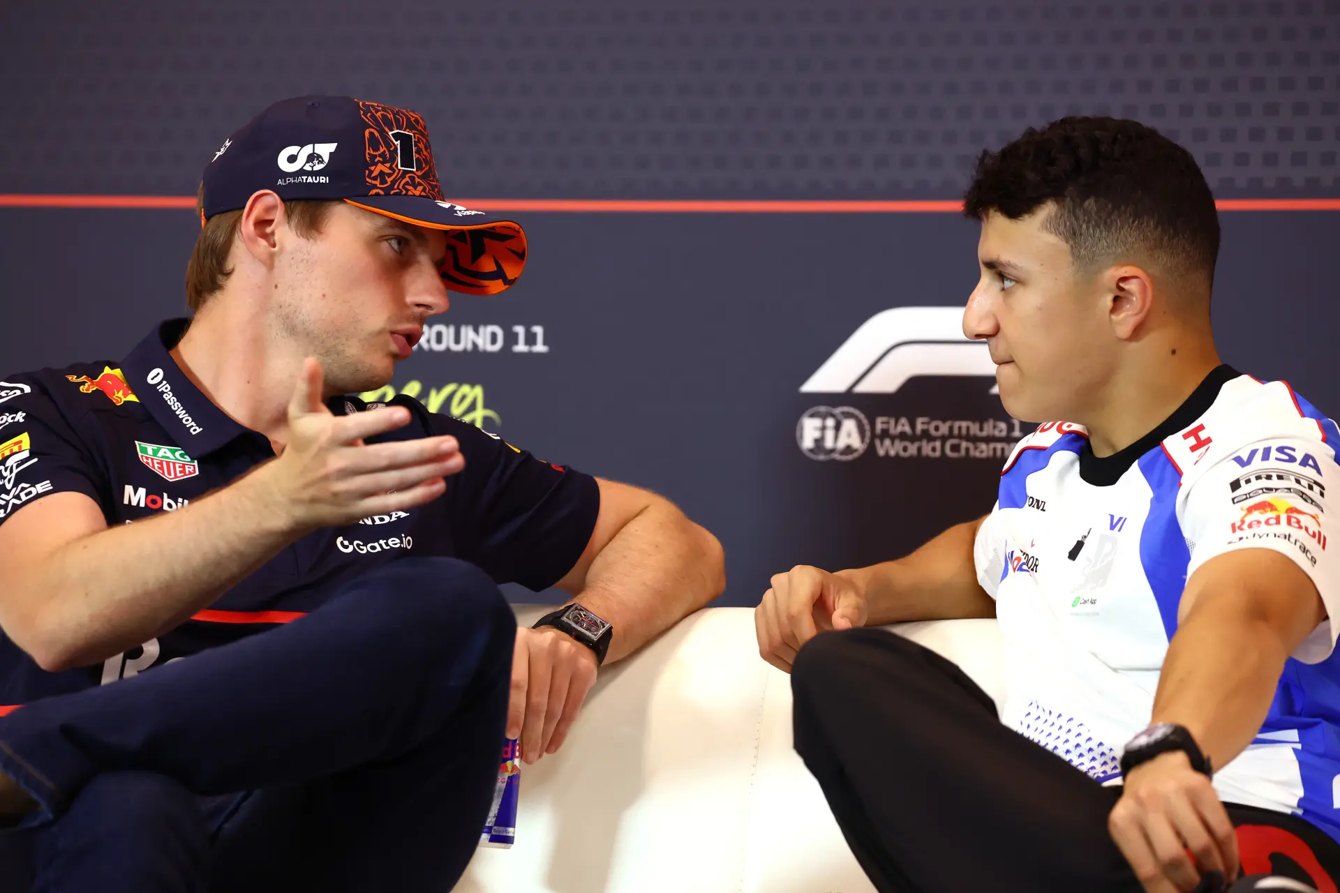 Verstappen and Hadjar