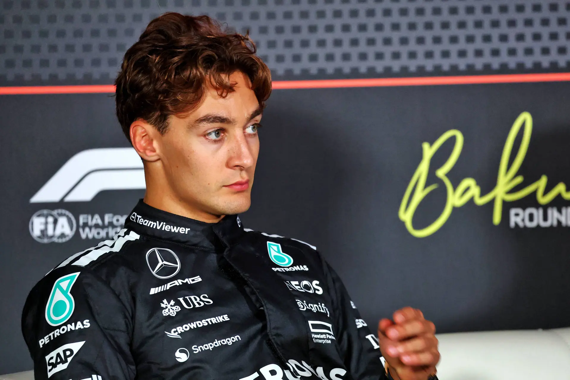 george russell baku f1.