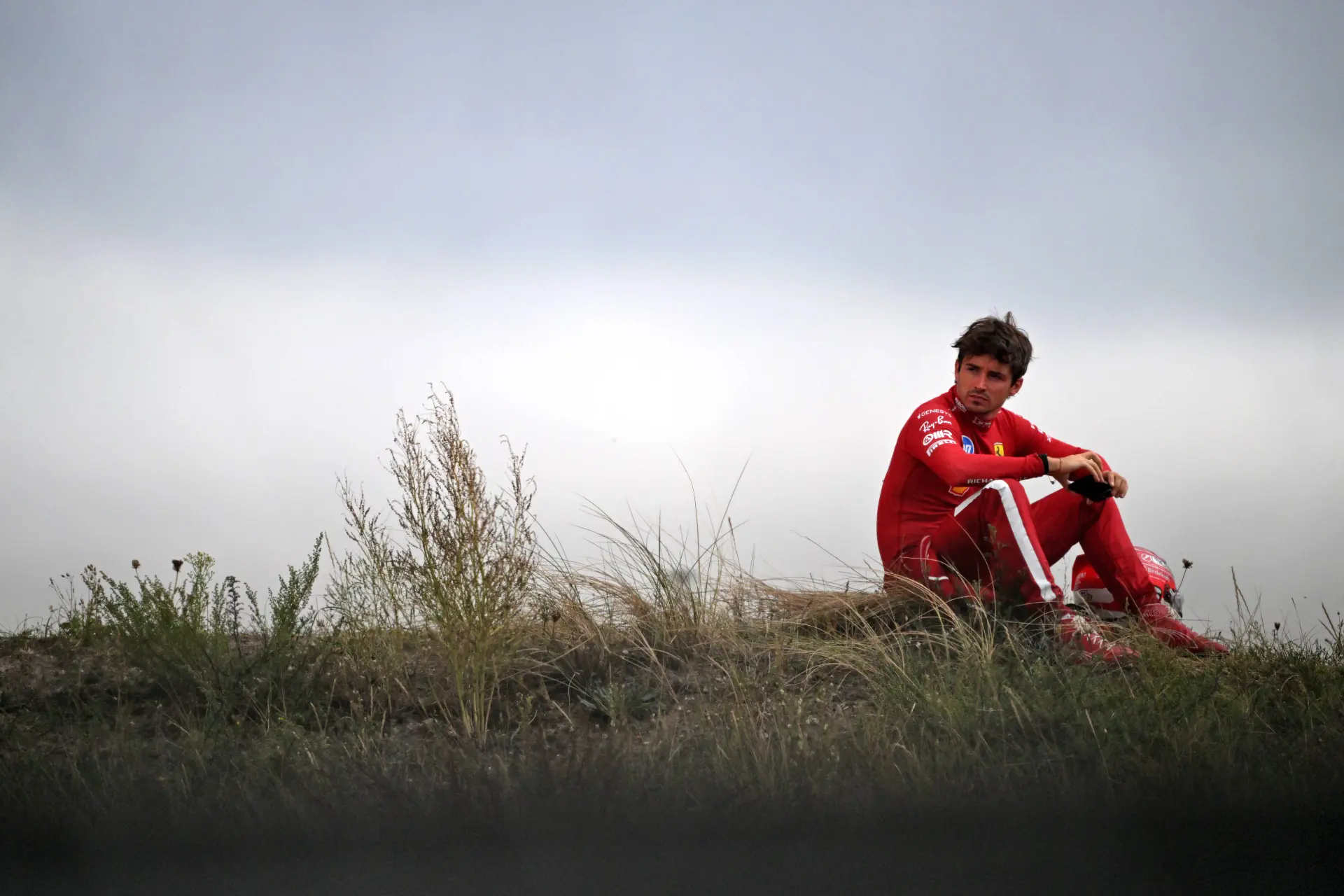 Charles Leclerc post-DNF at Zandvoort