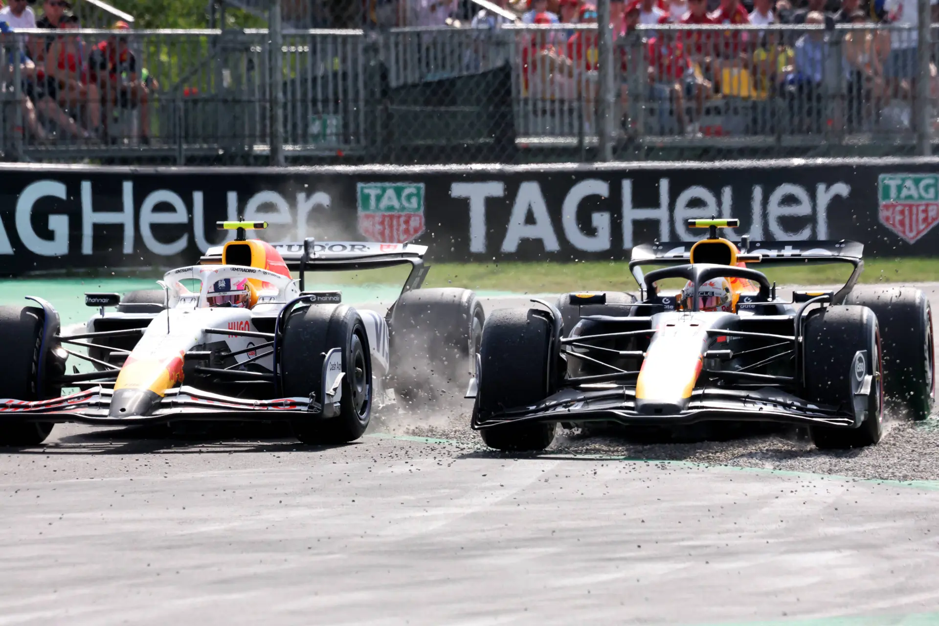 Tsunoda and Lawson crash in Monza