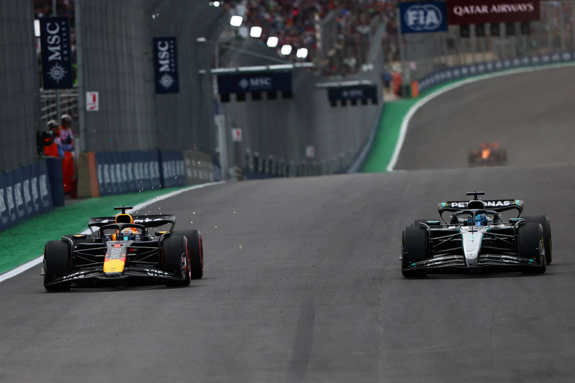 Russell fights with Verstappen_Brazil_Mercedes_Red Bull Content Pool_jPEG