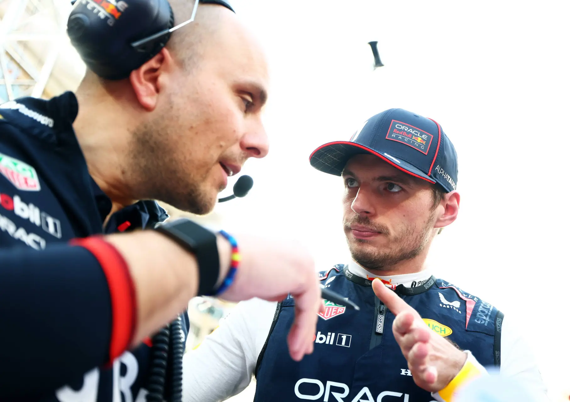 Gianpiero Lambiase and Max Verstappen