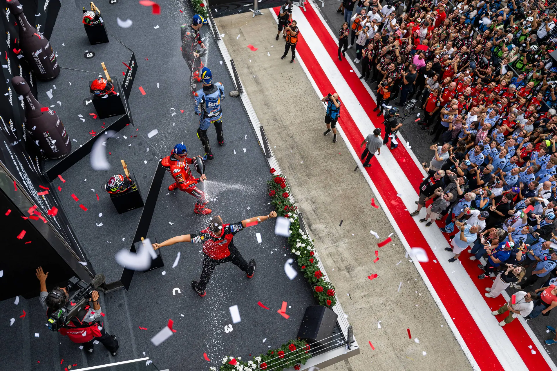 Marquez podium