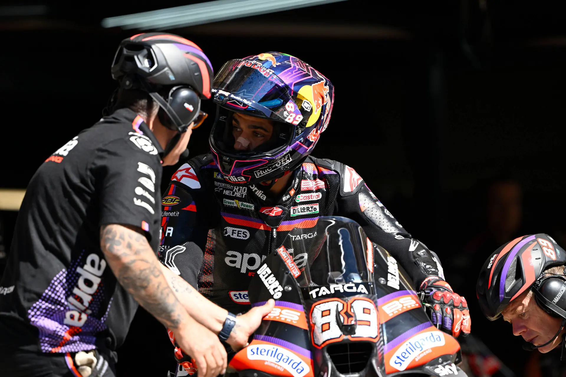 Jorge Martin Aprilia engineer