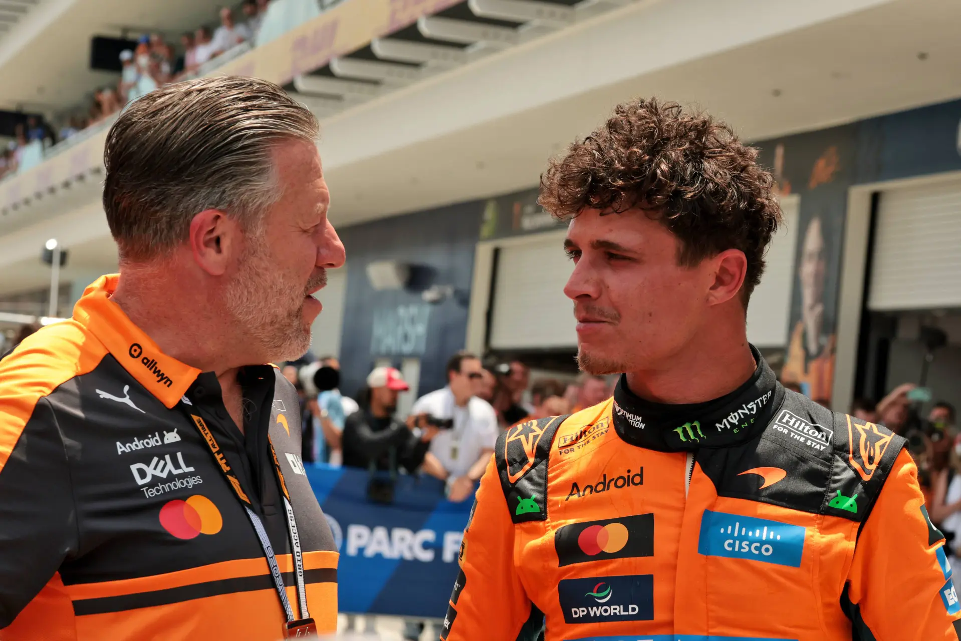 McLaren norris and brown miami