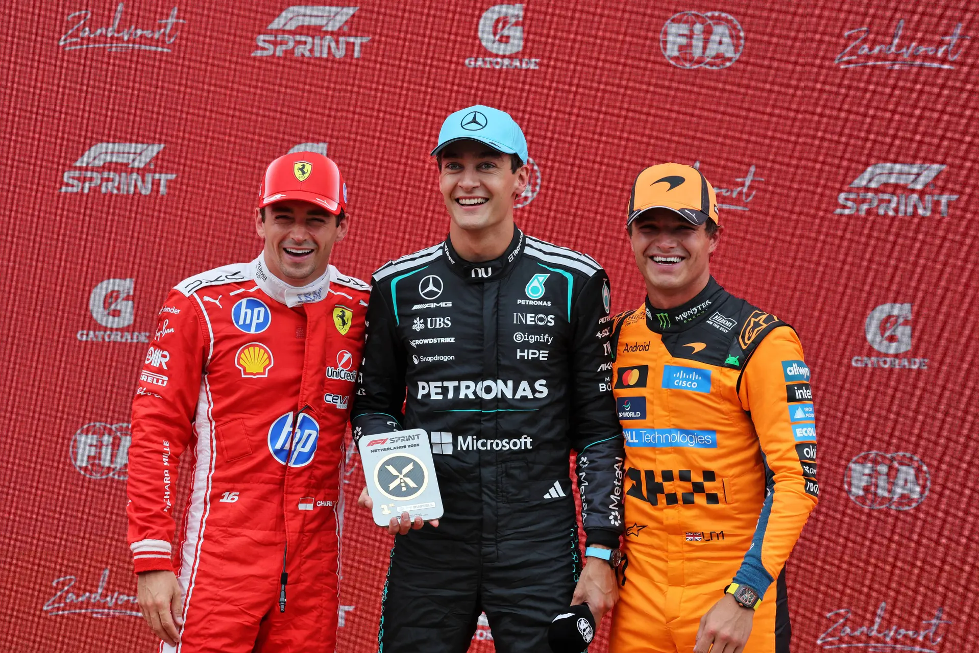 Russell took the sprint win but warned about Leclerc's pace (Photo: Race Pictures)