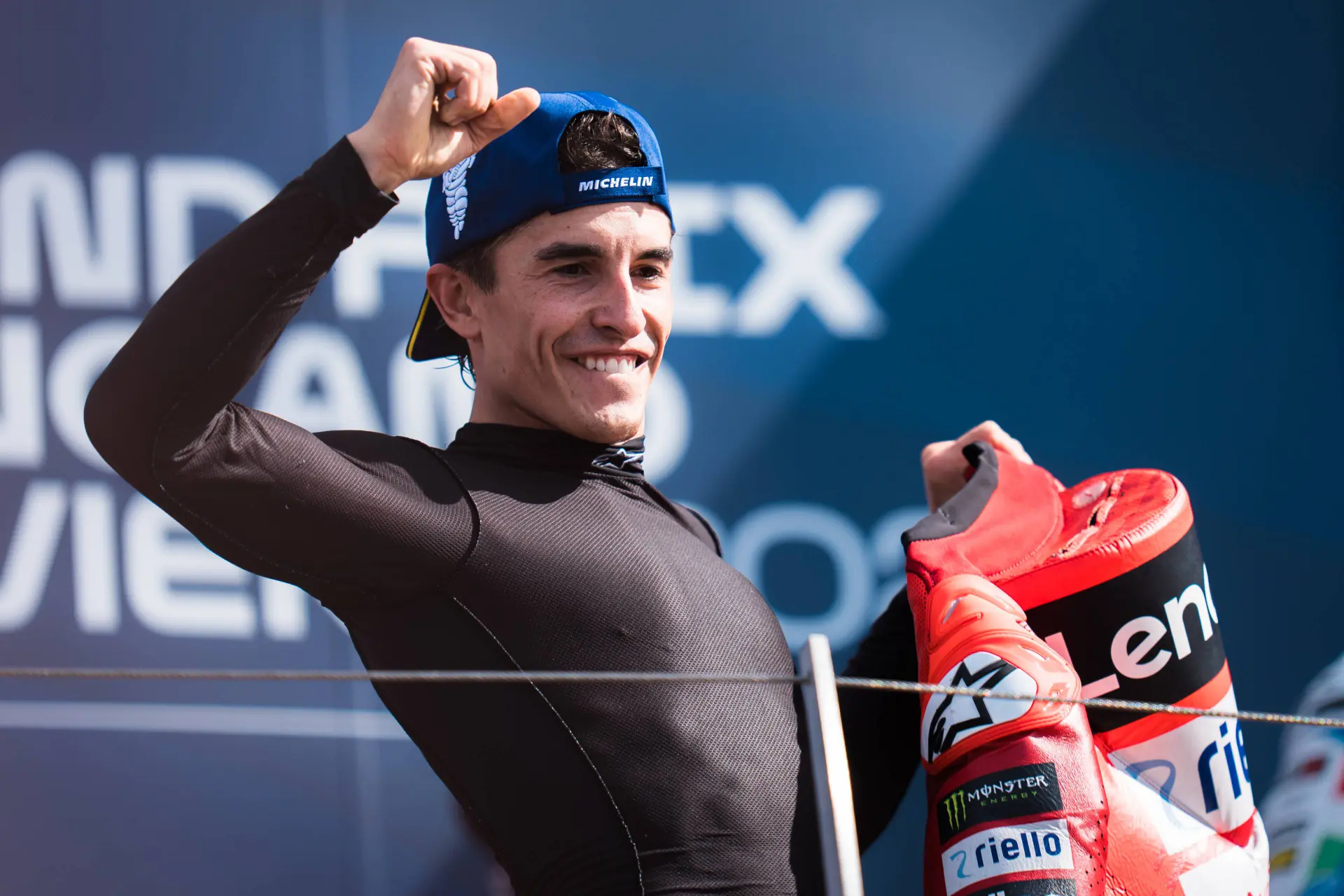Marquez has shown just how serious his shoulder injury is (Credit: Apex Agency)