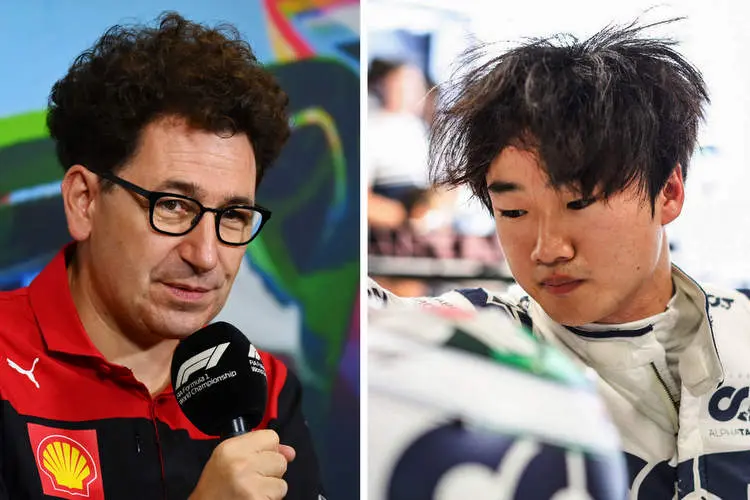 0 mattia binotto yuki tsunoda getty