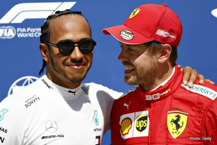 1 hamilton and vettel