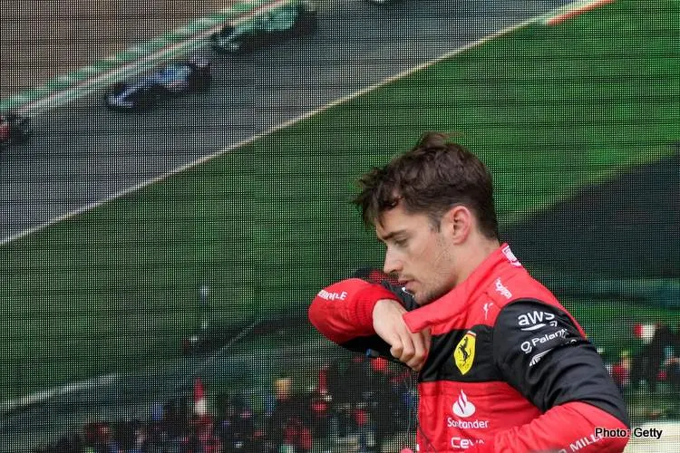 1 leclerc getty ferrari imola crsah spin f1