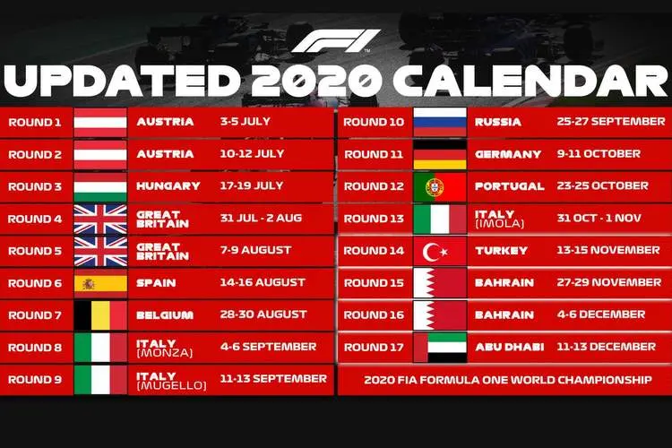 2020 f1 season revised 17 races graphic 1