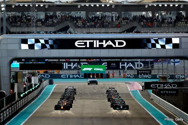 abud dhabi grand prix start final f1