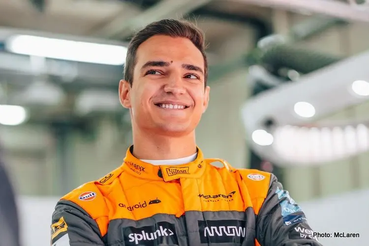 alex palou mclaren 2023 f1 reserve