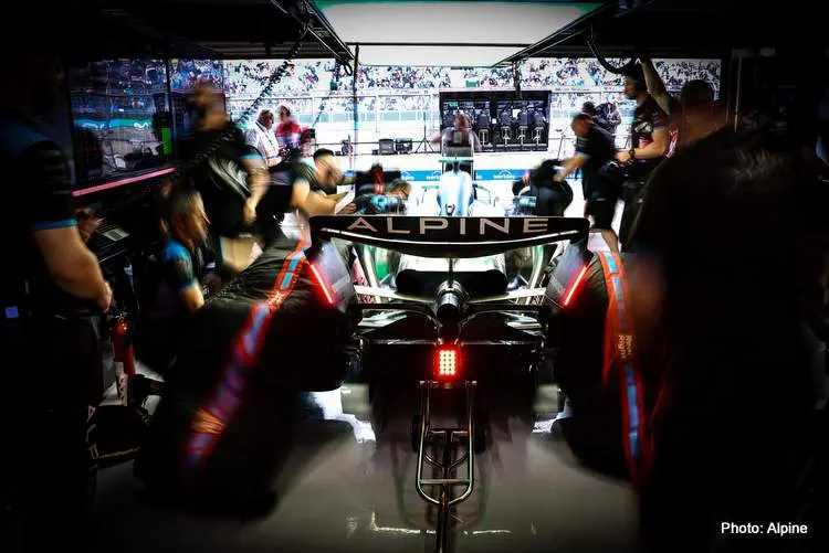 alpine a523 garage silverstone 2023