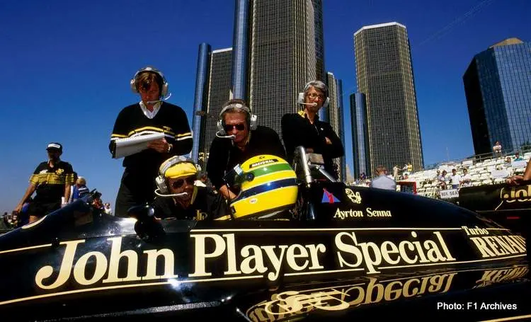ayrton senna 1986 detroit