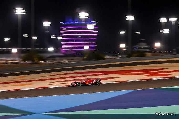 banrain testing ferrari