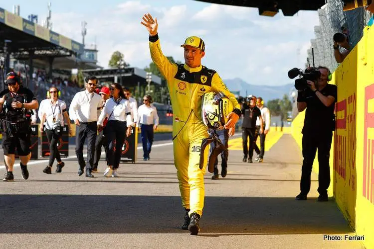 charles leclerc ferrari gp italien 2022 monza