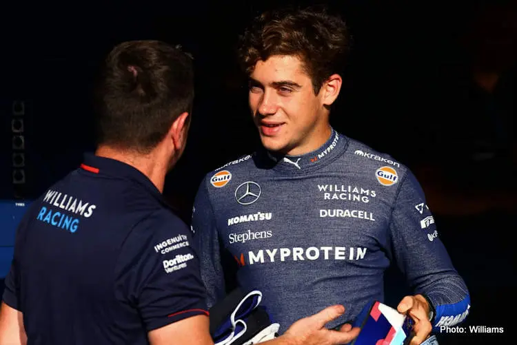 colapinto monza f1 debut italian gp williams