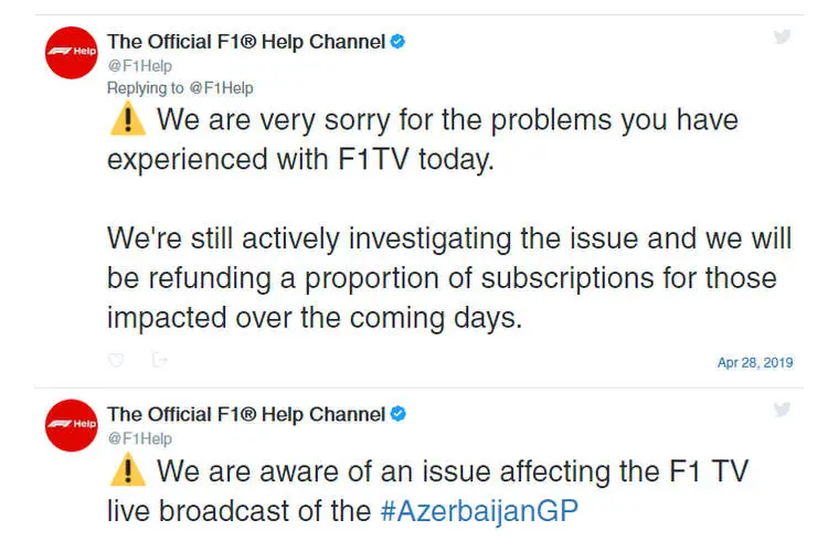 f tv error message